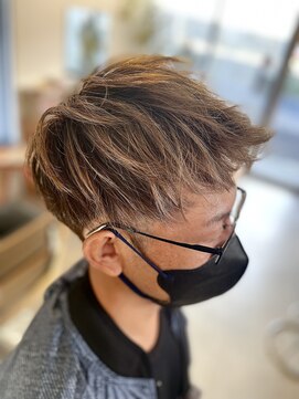 アンダーカバー UNDERCOVER ２０代/３０代/メンズ/バレイヤージュ/ショート/グレージュ