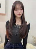 ロングレイヤーカット内巻き顔まわりレイヤーカット