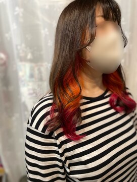 ヲタクに美容室は難しい。 ブリーチ1回/インナーグラデーション◎