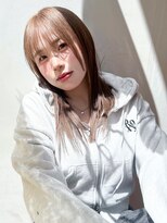 ザ ドッツ(THE DOTS) ハイトーン ミルクティーベージュ 顔周りレイヤー 髪質改善