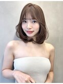 ミディアムレイヤーエンジェルレイヤーシースルーバング