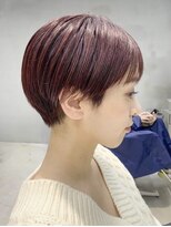 トゥコ(tuco)&nbsp;赤髪 ブリーチなし ベリーショート ベリショ マッシュショート