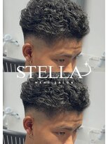 ステラ(STELLA)&nbsp;ニュアンスパーマ/メンズカット/メンズサロン/眉毛カット/メンズ