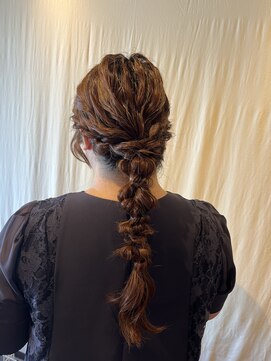 ココカラヘアー ニコ(cococara hair nico) ヘアセット/お呼ばれヘア/編みおろし/結婚式ヘア