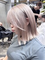 サンク 原宿 表参道(cinq) ハイトーンダブルカラーミルクティーベージュホワイトベージュ★