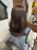 チャプター 問屋町(chapter) 透明感ケアカラーオリーブグレージュ顔まわりレイヤーカット韓国