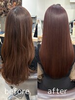 ベルム(Belme) 美髪艶感20代30代40代◎透明感艶髪ピンクベージュロング/用賀