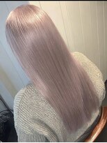 ネハス 名古屋栄店(nehus.)&nbsp;ミルクティー/ブリーチカラー/ウルフカット/レイヤーカット