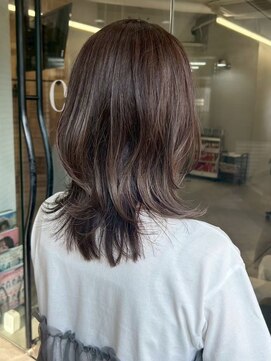 オーク あざみ野(OAK) ミディアムレイヤー×透明感グレージュカラー