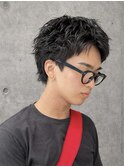 メンズショート×ピンパーマ