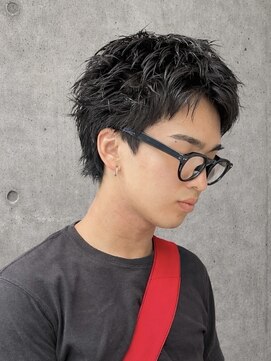フロー アワード 92(FLOW award) メンズショート×ピンパーマ