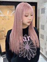 ソメルン 秋葉原 秋葉原で叶えるピンクベージュロングヘア