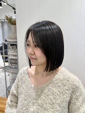 ビューバイネオリーブ 用賀店(Beau'r by neolive) 大人ガーリーダークアッシュ似合わせカットミディアムレイヤー