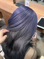アウラ(AURA) 紫×シルバー+シルバー/デザインカラー/寒色系ハイトーン