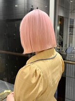 ミラ 新宿(MILA)&nbsp;ブリーチダブルカラー/イメチェン前髪ありハイトーンボブ/新宿