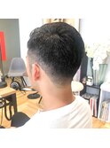 グラデーションの刈り上げスタイル