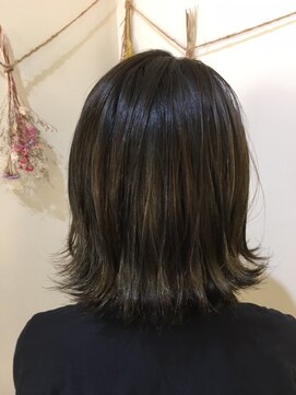 ラック 海老名店(LUCK) 外ハネハイライトボブ
