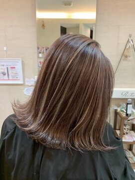 プライズ 池袋店(prize) ハイライト切りっぱなしボブブランジュ20代30代2069