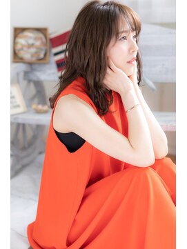 ジャストヘア ラポール 北久里浜店(just hair RAPPOR) 大人セミロング　バングポイントスタイル