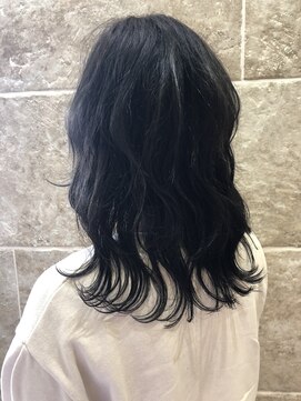 シャンティ 平岸店(Shanti) ネイビーカラーウェーブ