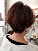 クセ毛風ニュアンスパーマショートボブ