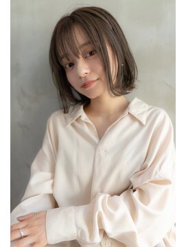 オースティン 登戸向ケ丘遊園(AUSTIN) 大人かわいい前髪セシルカットココアブラウンフリンジウェーブ