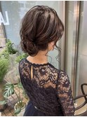 アップスタイルヘアセット