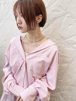 カモン(CAMON)&nbsp;[CAMON. ]#テラコッタピンク#ミニボブ#切りっぱなしボブ