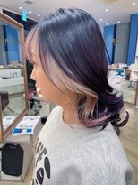 コワファースト 大分(COIFF1RST)&nbsp;インナー白っぽベージュのバイオレットカラー