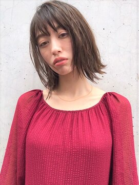 ラパンセ ブルー(LA PENSEE BLEU) 【LA PENSEE】大人かわいいスリークボブ アッシュブラウン