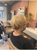 マッシュ×ブロンド
