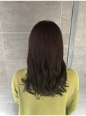 顔周りレイヤー×オリーブブラウン
