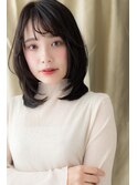 アッシュブラック前下がりレイヤー姫カット308X戸田公園30代40代