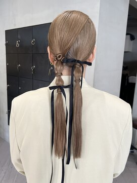 ヘアー アイス ルーチェ(HAIR ICI LUCE) お呼ばれアレンジヘアセット結婚式参列ヘアセットタイト/今枝