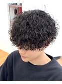メンズ　プードルパーマ　スパイラル　マッシュ　刈り上げ名古屋