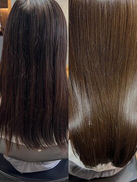 アイノアシェール 西宮(AInoa Cher) 驚きの変化！髪質改善ビフォーアフター