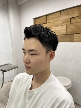 アジールヘア 所沢プロペ通り店(agir hair) アップパングベリーショートアッシュブラック黒髪刈り上げ所沢