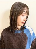 こっくりブラウン×ミディアムレイヤー