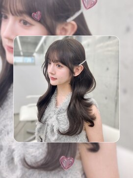 エヌアイ オモテサンドウ(ni omotesando) ☆シアーグレージュ お顔周りカット くびれヘア☆