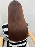 レイヤーカットボブ_エアリーロングピンクブラウン
