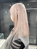 ソル バロール 表参道(SOL .valor)&nbsp;ペールピンクブロンドシルバーホワイトベージュ顔周りレイヤー