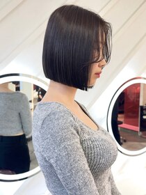 ロンドヴァリー 渋谷店(Lond vallee) あご下1cmタッセルボブ×グレージュ