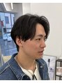 ウィル バイ ブラウン(Vir by Brown) 毛流れパーマ。カットはサイド刈り上げ、襟足は甘めに残して！