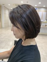 アッシュ 仙川店(Ash)&nbsp;40代50代60代ナチュラル縮毛矯正ショートボブひし形ショート