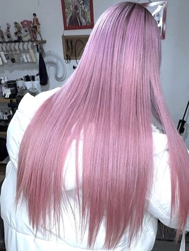 ブレイズヘアー(BLAZEhair) 【圧倒的透明感】黒染め落とし×ホワイトピンク×ブリーチ２回