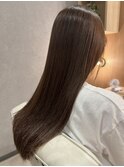 シン縮毛矯正で艶感ストレート