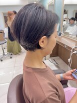 アッシュ 下北沢店(Ash) 前髪なし耳掛けショートボブ