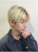 【吉祥寺】 メンズカット ハイトーン ブリーチ センターパート