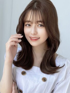 エインアンリー 明治神宮前(AIN.ANLY.) ナチュラルブラウンココアブラウン前髪カットレイヤーカット