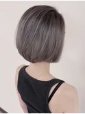 グレーカラー×バレイヤージュ